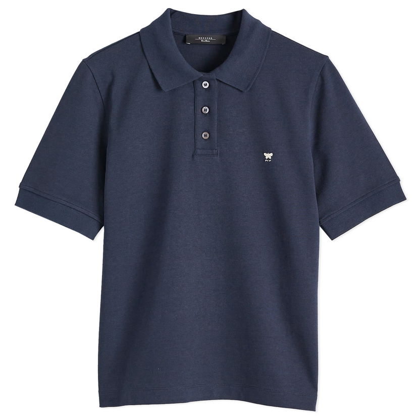 Polo majica Max Mara Women's Scena Polo Shirt, Size Large Tamnoplava | 2515951011600