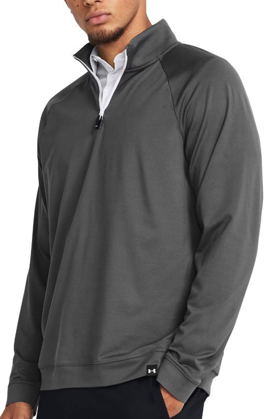 Džemper Under Armour Midlayer Quarter-Zip Long Sleeve Pullover Siva | 1383254-025