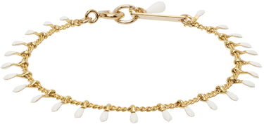 Narukvica ISABEL MARANT Gold Chain Bracelet With White Charms Bijela | BR0003FA-A3B01B, 0