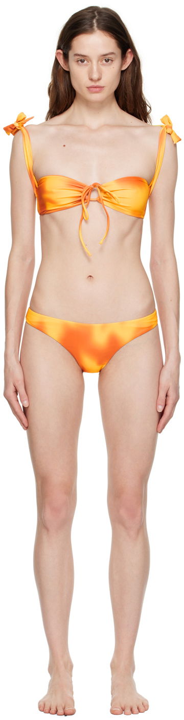 Kupaći kostimi GUIZIO Guizio Mona Tie-Front Bikini Narančasta | MB 5