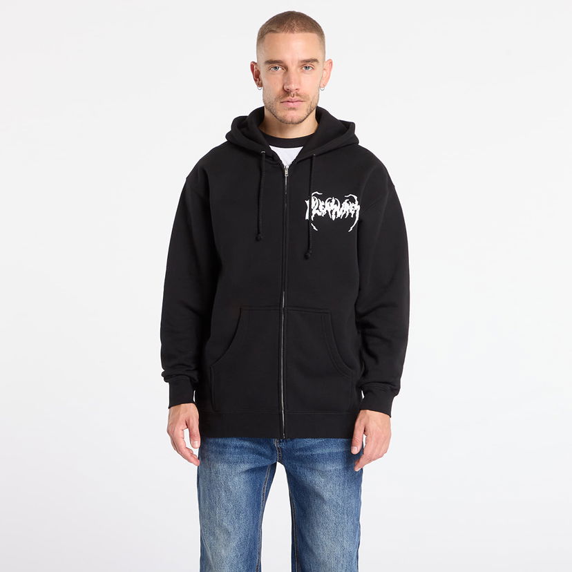 Dukserice Pleasures Pond Zip Hoodie Crna | P25F072-BLACK
