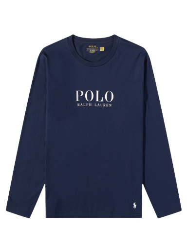 Majica kratkih rukava Polo by Ralph Lauren Long Sleeve Logo Lounge Tee Tamnoplava | 714899614003