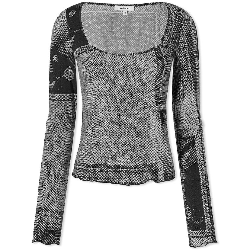 Majica kratkih rukava Miaou Miaou Victoire Long Sleeve Top Crna | 7116TJBSCI