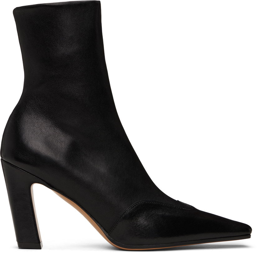 Tenisice i cipele Khaite Khaite Nevada Stretch High Heel Boots Crna | F1067-836