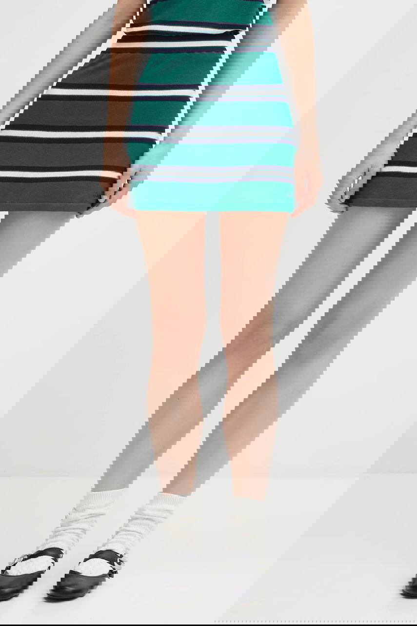 Suknja Sporty & Rich Silk Pique A-line Mini Skirt Višebojno | SK016621300GR50, 0