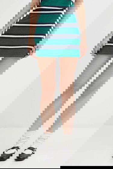 Suknja Sporty & Rich Silk Pique A-line Mini Skirt Višebojno | SK016621300GR50, 0