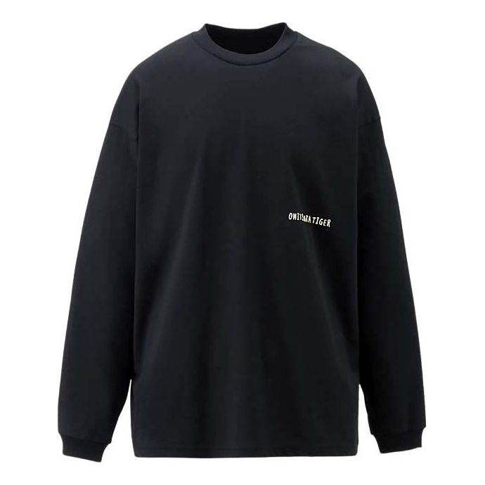 Džemper Onitsuka Tiger Graphic Long Sleeve T-Shirt Crna | 2183B163-001