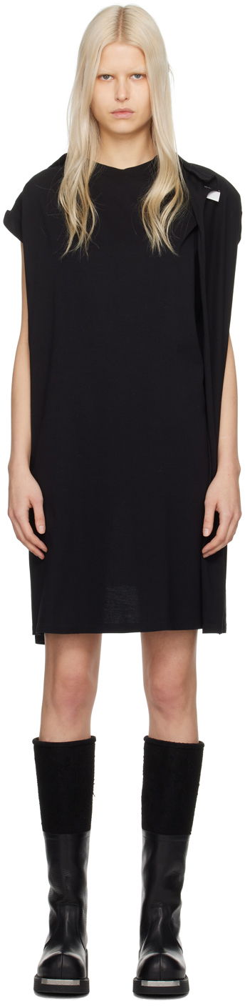 Haljina Maison Margiela MM6 Raw Edge Midi Dress Crna | S52DD0036 S23588