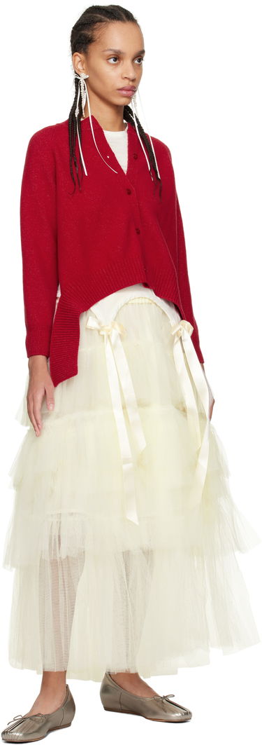 Džemper Simone Rocha Simone Rocha Open Back Cardigan Crvena | LMK7 0660, 3