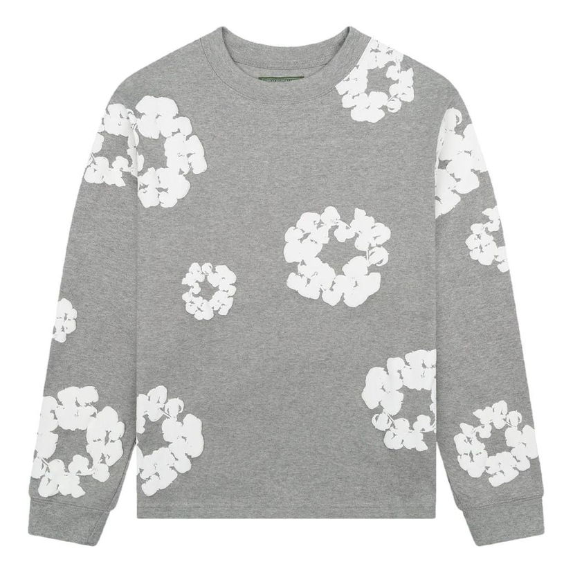 Majica kratkih rukava Denim Tears Denim Tears Wreath Long Sleeve T-Shirt Siva | DT-034