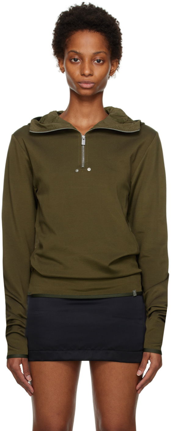 Dukserice 1017 ALYX 9SM Half-Zip Hooded Sweatshirt Zelena | AAMTS0309FA02.F22
