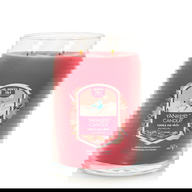 Svijeće Yankee Candle Signature Large Jar 2 Wicks Santa On Skis Après Ski Collection Crvena | 43493, 0