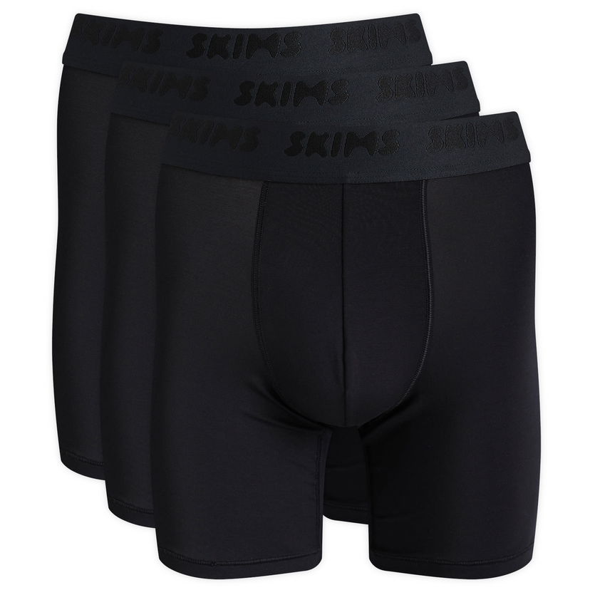 Bokserice SKIMS Men's 5" Boxer Briefs - 3-Pack Crna | BO-BBR-5630M-OB