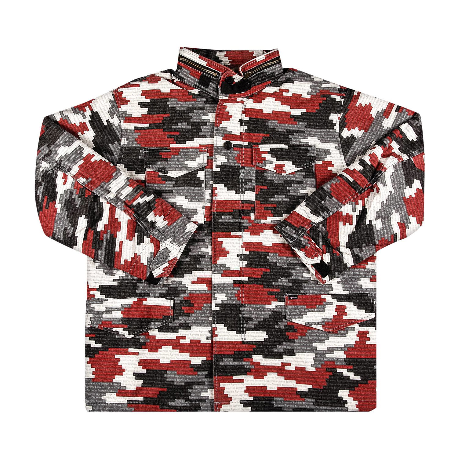 Jakna Supreme Logo Camo M-65 Jacket Višebojno | SS21J24 RED, 1