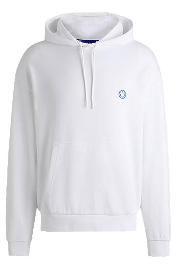 Dukserice BOSS Happy HUGO Cotton-Terry Hoodie Bijela | 50522381