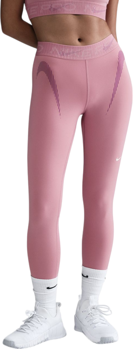 Tajice Nike Pro Mid Graphic 7/8 Leggings Ružičasta | hj1219-699