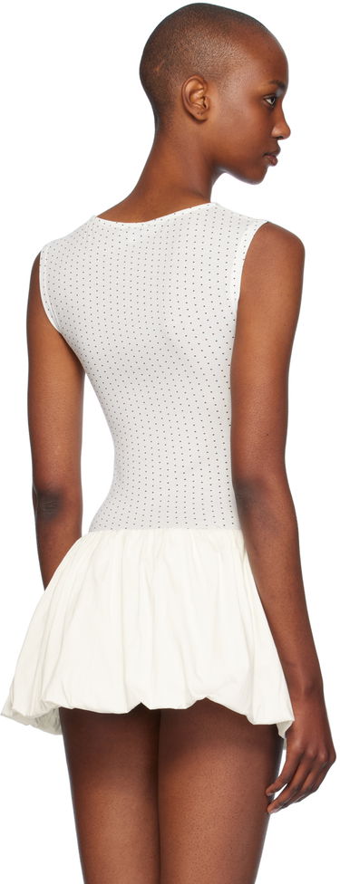 Haljina Miaou Miaou Kelly Dotted Peplum Top Bijela | 7185TJBBKD, 2