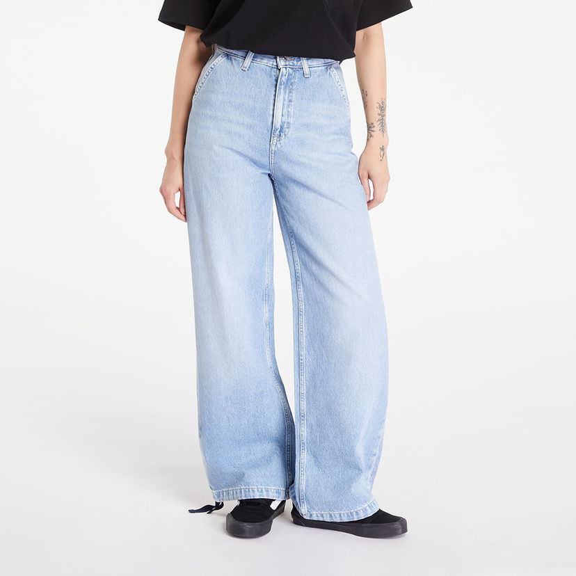 Jeans Tommy Hilfiger Claire Varsity High Rise Wide Tie Hem Jeans Denim Light Plava | DW0DW19293 1AB