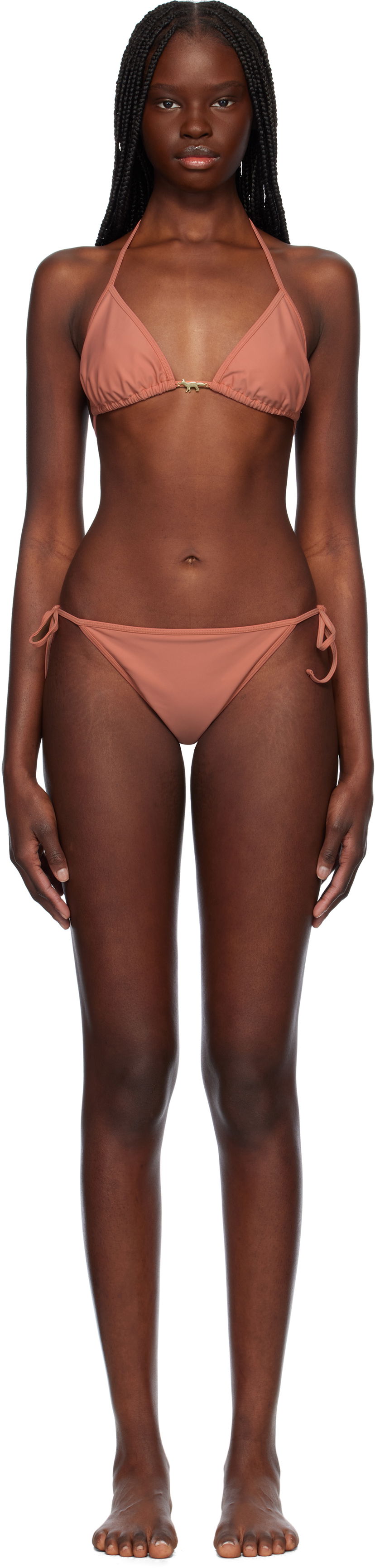 Kupaći kostimi MAISON KITSUNÉ Maison Kitsuné Baby Fox Bikini Set Ružičasta | OW03201KQ0001