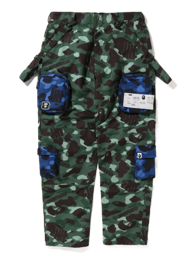 Cargo hlače BAPE Undefeated x Camo Multi Pouch Pocket Pants Zelena | 1I73-152-909