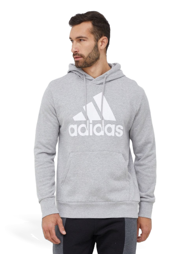 Dukserice adidas Performance Essentials French Terry Big Logo Siva | IC9364