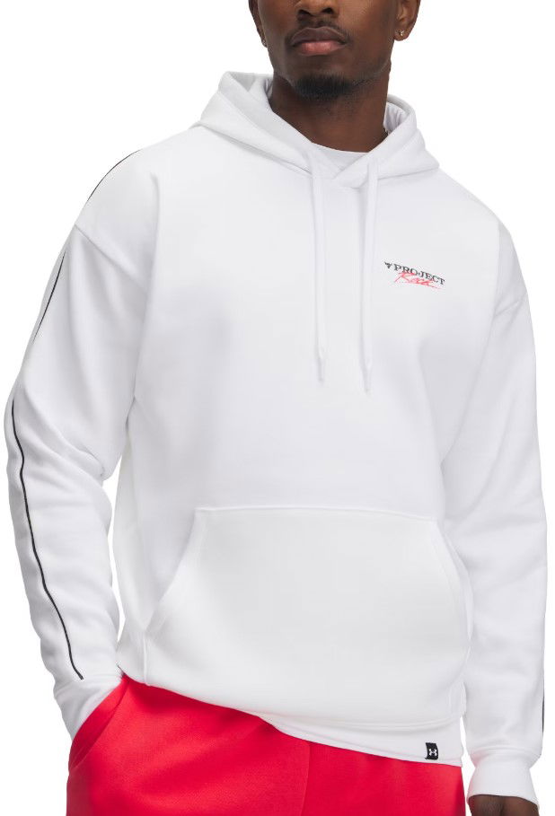 Dukserice Under Armour Project Rock Icon Fleece Hoodie Bijela | 1389916-100