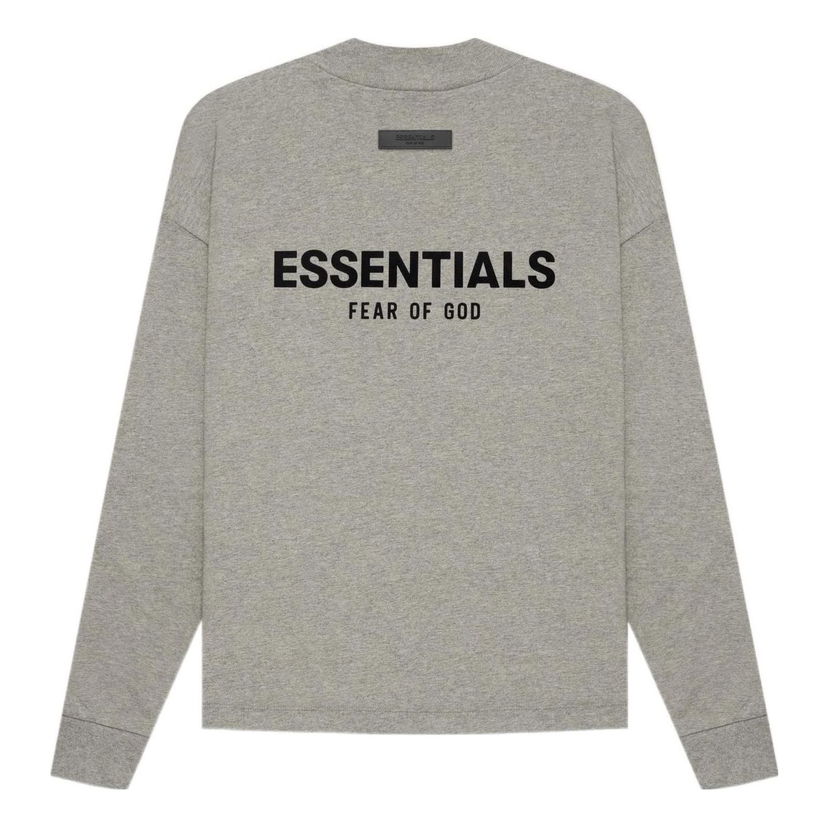 Dukserice Fear of God Essentials Long Sleeve T-Shirt Siva | FOG-SS22-609