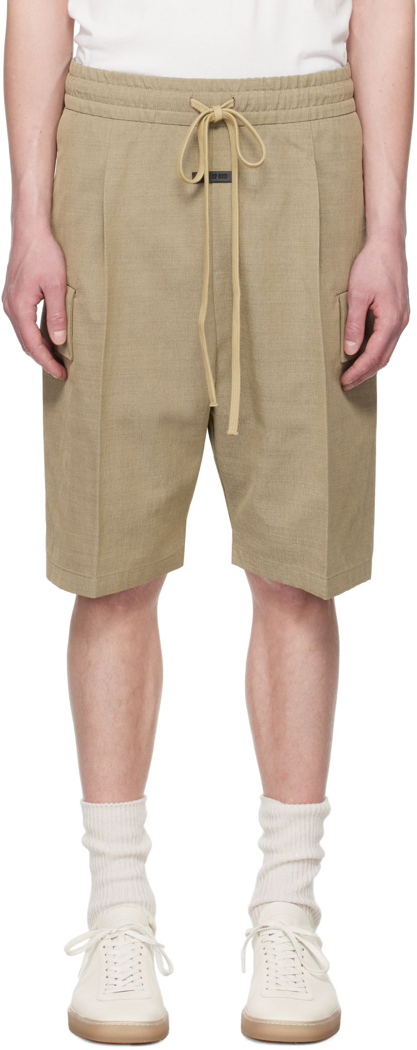 Kratke hlače Fear of God Fear of God Drawstring Cargo Shorts Bež | FGE240-406HNW