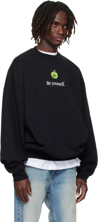 Dukserice VETEMENTS VETEMENTS 'Be Yourself' Oversized Sweatshirt Crna | UH76HD350B, 1