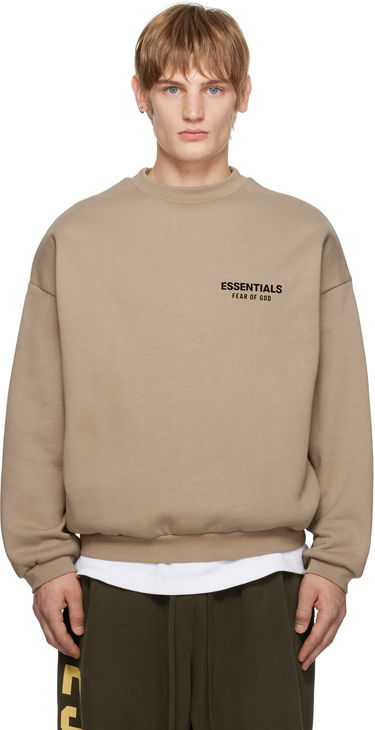 Džemper Fear of God Fear of God ESSENTIALS Fleece Crewneck Sweatshirt Bež | 192HO246267F, 0