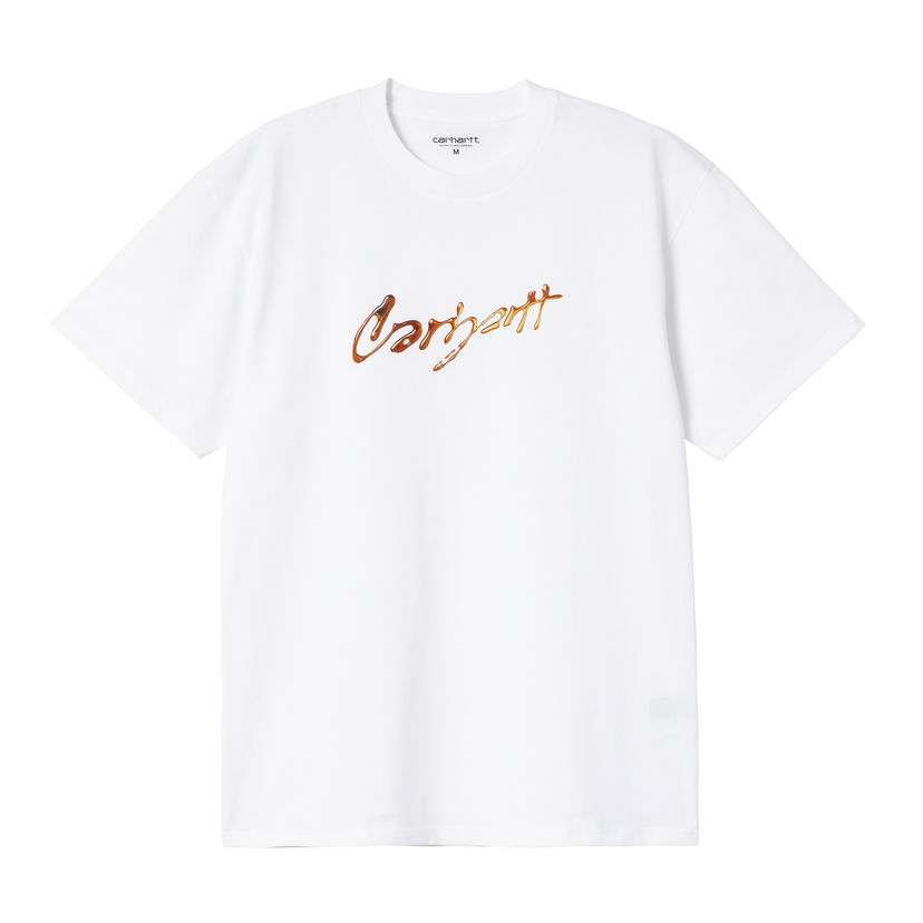 Majica kratkih rukava Carhartt WIP Script Logo Graphic T-Shirt Bijela | I034405_7
