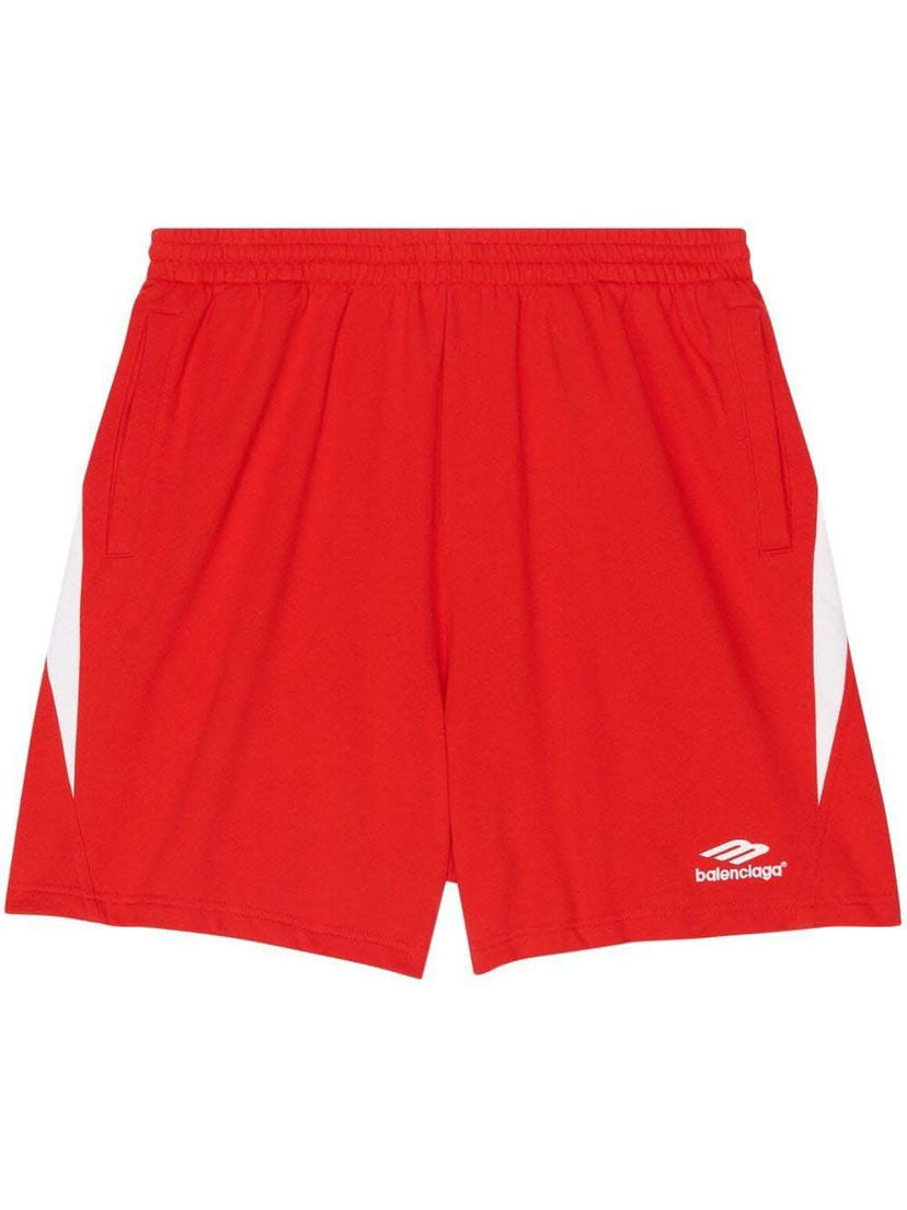 Kratke hlače Balenciaga Logo Sweatshorts Crvena | 697991TMVA66174