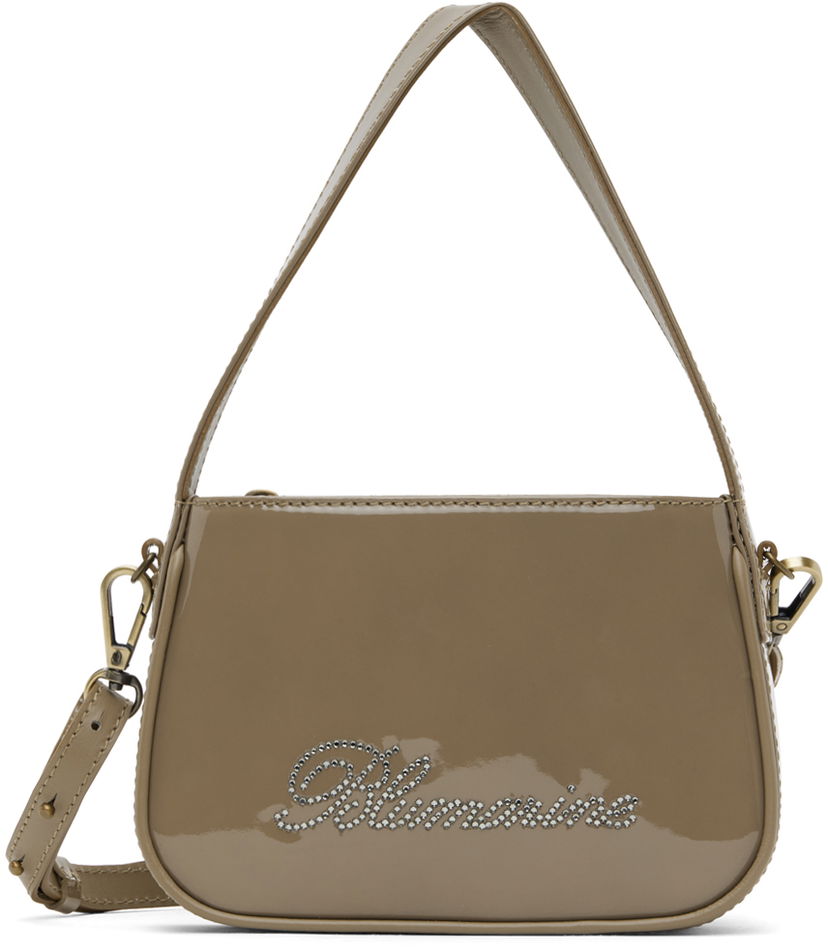 Ručna torbica Blumarine Small Rhinestone Shoulder Bag Bež | P344W002A