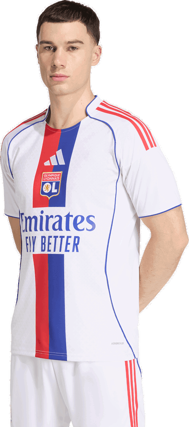 Dres adidas Performance Olympique Lyonnais 25/26 Home Jersey Bijela | JD1396, 4