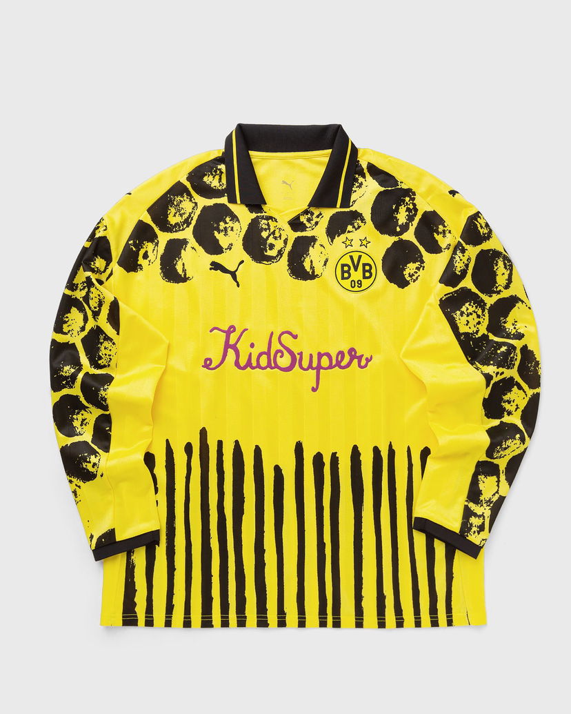 Dres Puma KidSuper BVB Retro Long Sleeve Shirt Žuta | 782753-02