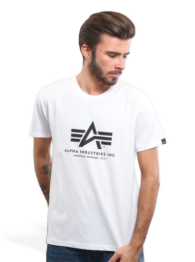 Majica kratkih rukava Alpha Industries Basic Tee Bijela | 100501 / 09