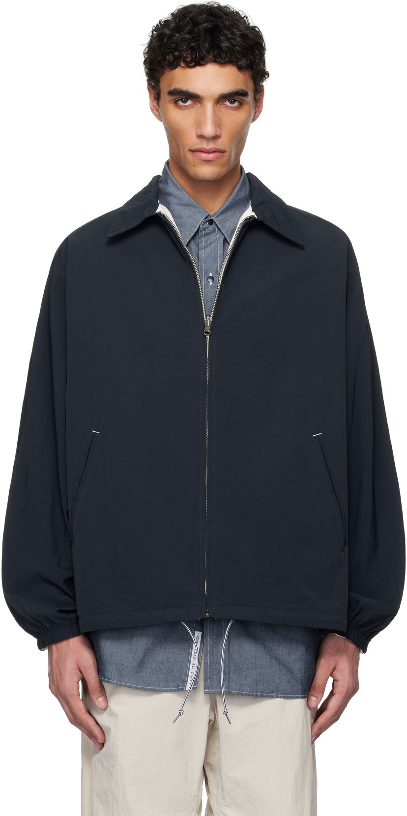 Vjetrovka NANAMICA nanamica Coach Reversible Jacket Tamnoplava | S25SA001U