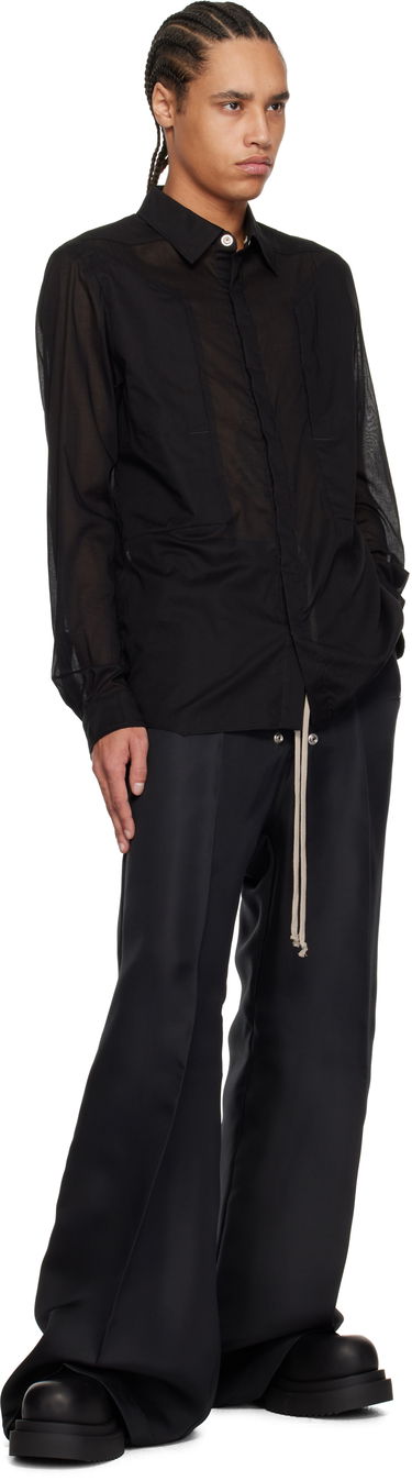 Košulja Rick Owens Rick Owens Hollywood Fogpocket Shirt Crna | RU01E5237 CV, 3