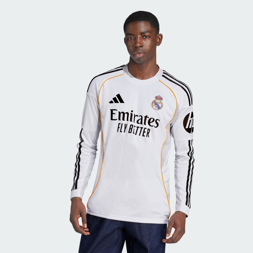 Dres adidas Performance Real Madrid 25/26 Home Long Sleeve Jersey Bijela | JN8884