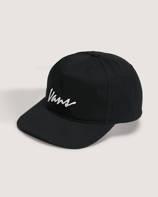 Kapa Vans Classic Script Snapback Hat Crna | VN000QAGBLK, 0