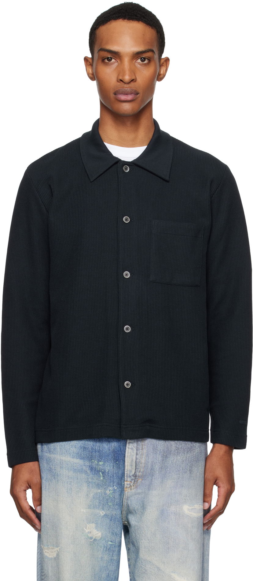 Košulja NORSE PROJECTS Norse Projects Jorn Double Face Overshirt Crna | N10-0215