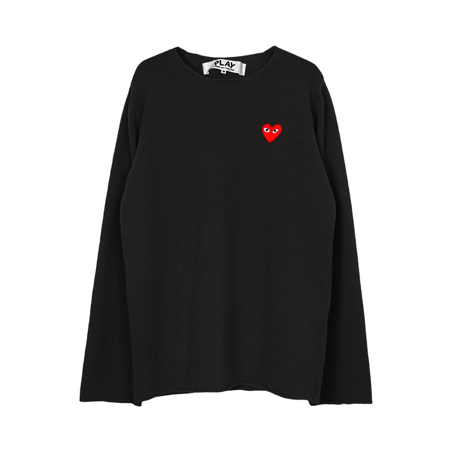 Džemper Comme des Garçons PLAY Red Heart Crewneck Crna | AZ N068 051 1, 1