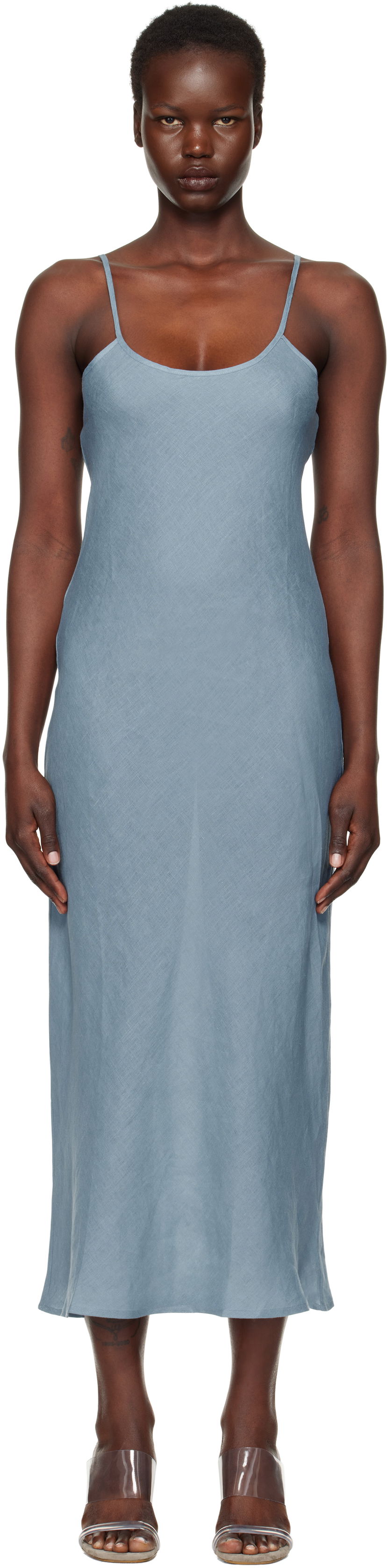 Haljina Baserange Baserange Dydine Maxi Dress Plava | DRDY-SL-SP25