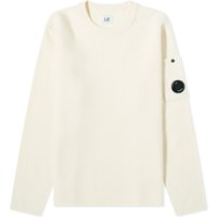 Džemper C.P. Company Lens Lambswool Crew Knit "Gauze White" Bež | 15CMKN093A-005504A-103, 1