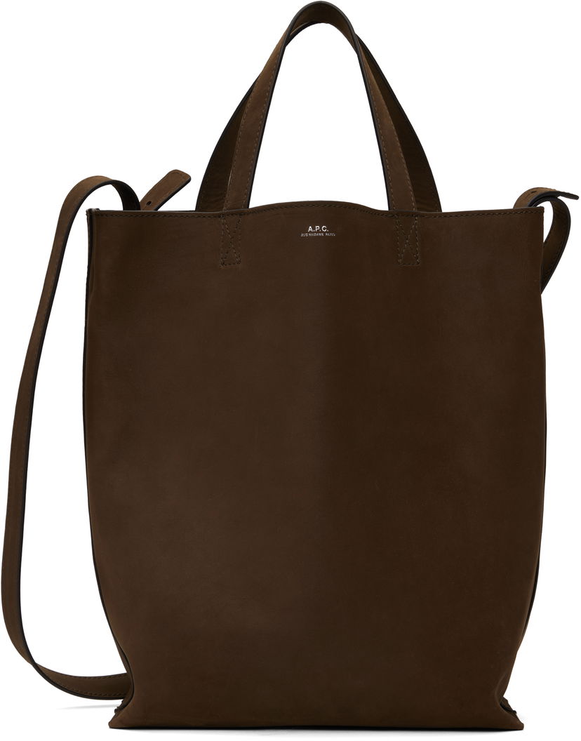 Tote bag A.P.C. A.P.C. Maiko Medium Shopping Tote Smeđa | PXCAT-M61659