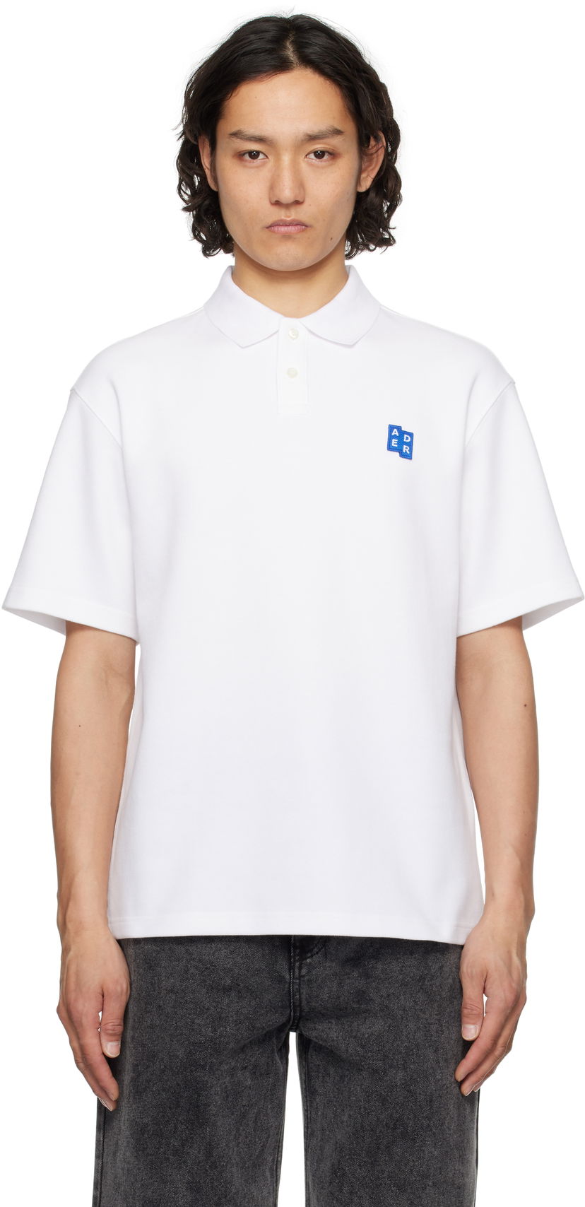 Polo majica ADER ERROR ADER error TRS Tag 01 Polo Bijela | BO42FYPL0201WH