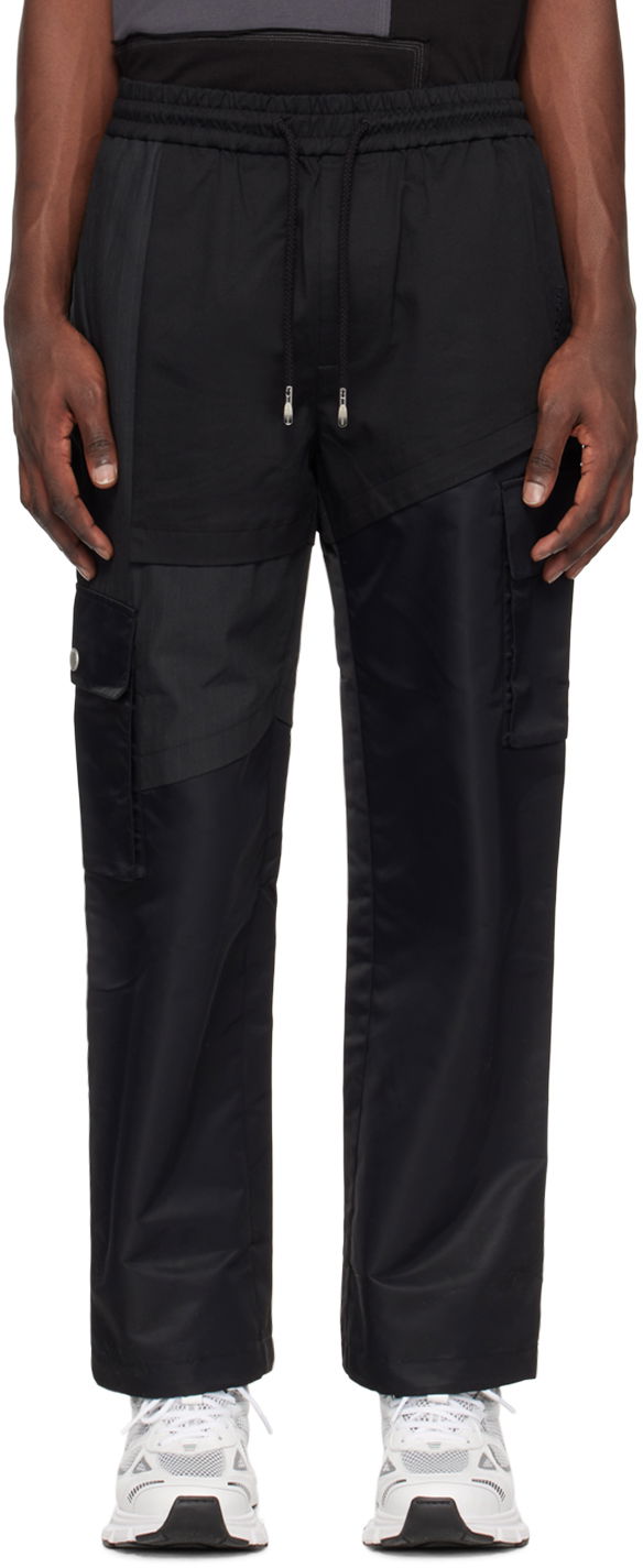 Cargo hlače Feng Chen Wang Feng Chen Wang Paneled Cargo Pants Crna | FMS15TR27B