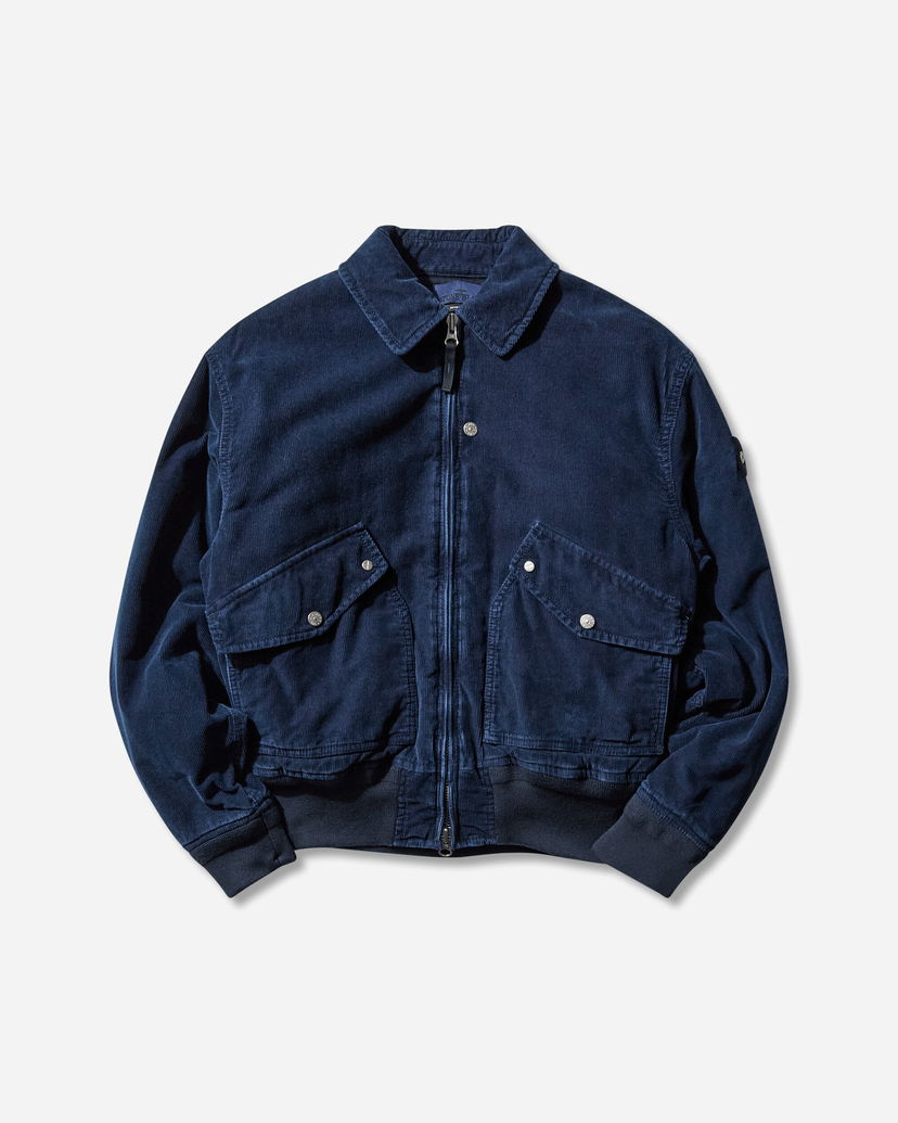 Bomber jakna Stone Island Micro Corduroy Bomber Jacket Tamnoplava | K2S15-4100123-S0J10 V0021