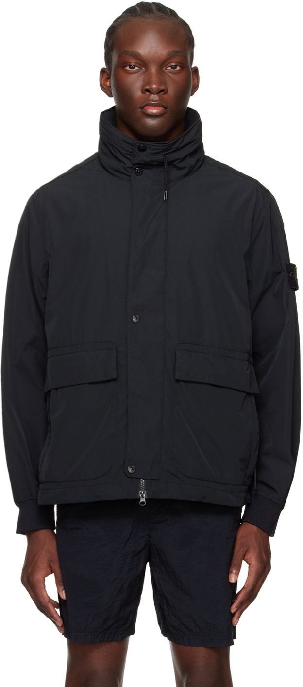 Jakna Stone Island Patch Jacket Crna | 801541626