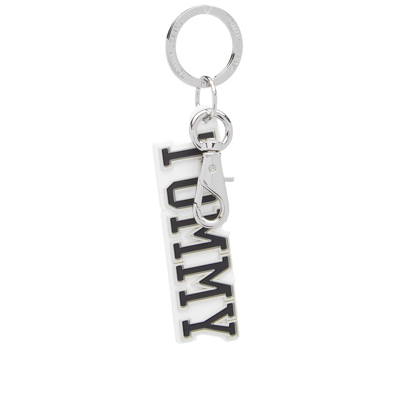 Privjesci za ključeve Tommy Hilfiger Logo Keyring Bijela | AW0AW14980AEV
